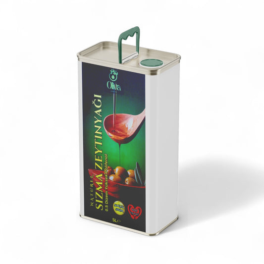 2025 Yeni üretim Naturel Soğuk Sıkım Olgun Hasat Premium Zeytinyağı 5 Lt.