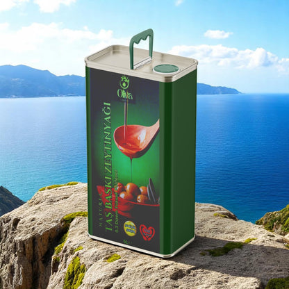 2025 Yeni🌿 Erken Hasat Premium Zeytinyağı 5 Lt. Taş Baskı