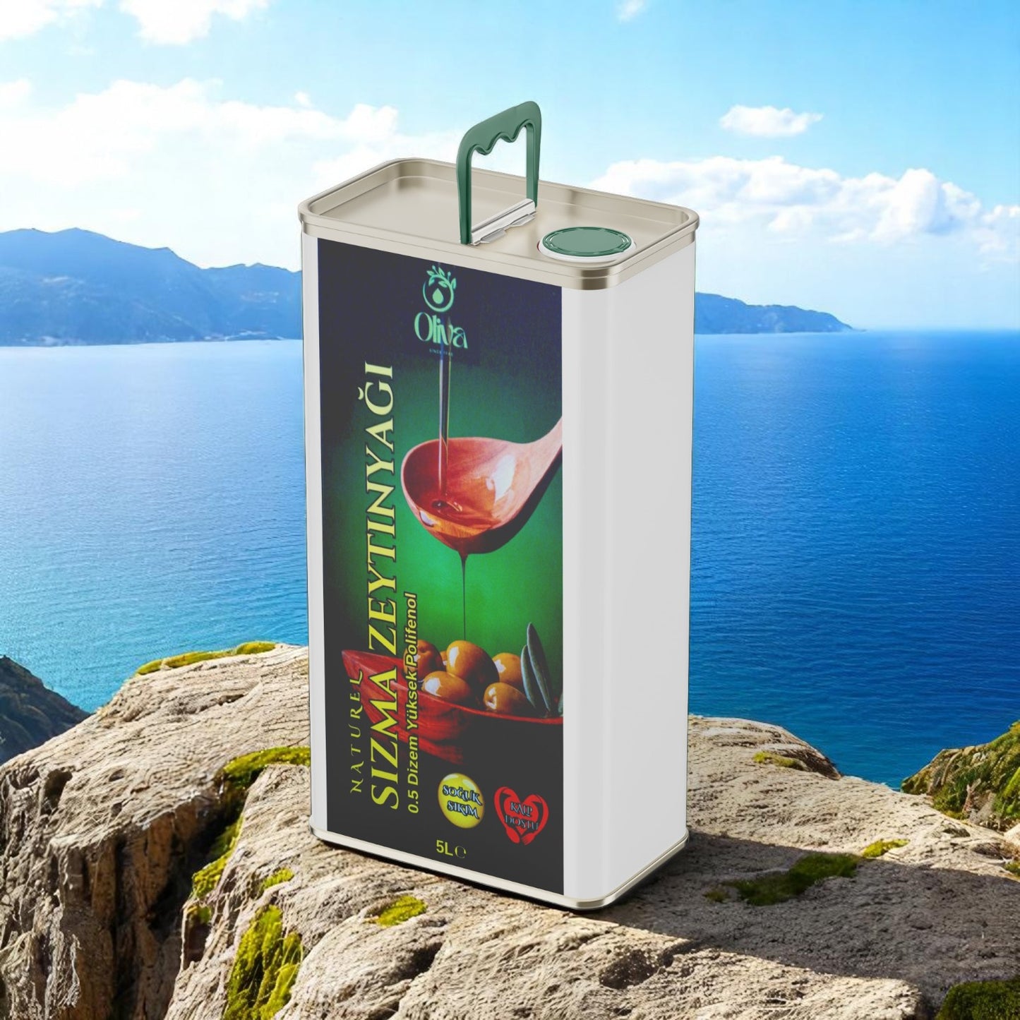 2025 Yeni üretim Naturel Soğuk Sıkım Olgun Hasat Premium Zeytinyağı 5 Lt.